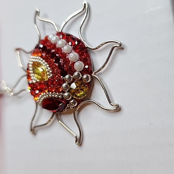 Sterling Silver Sun Necklace Set - Picture 7 of 8